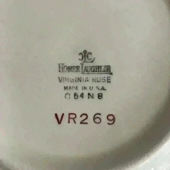 Vintage Homer Laughlin Wild Rose Round Serving Bowl Vintage China Replacement Di - Picture 6 of 9